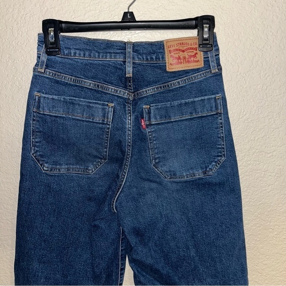 Levi's Mile High Cropped Wide Leg Jeans Size 25 - Picture 7 of 8